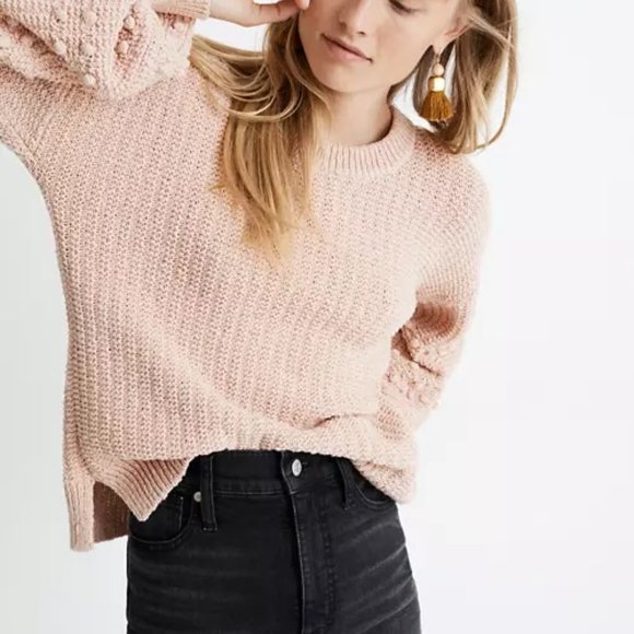 Madewell Women's Sweater in Light Pink - Picture 2 of 10